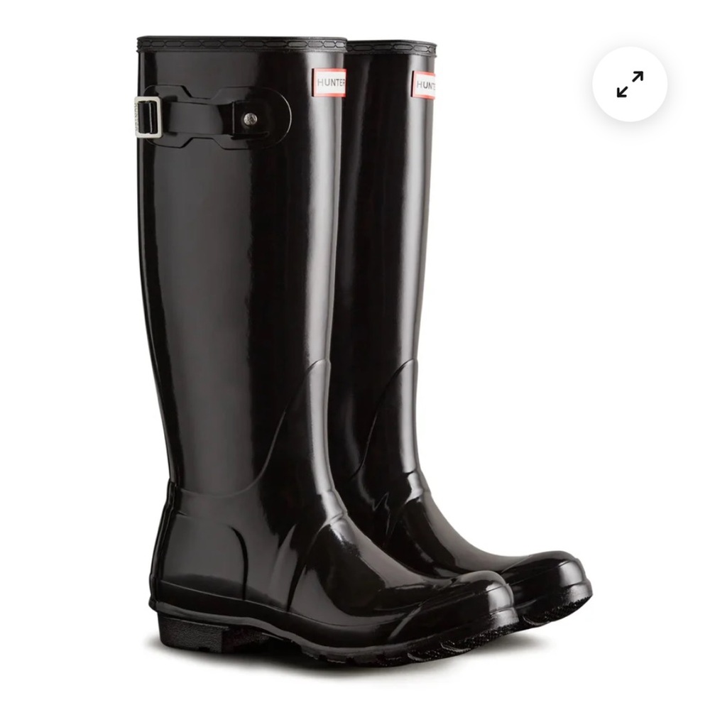 Hunter Women's Original Tall Black Rain Boots Gloss